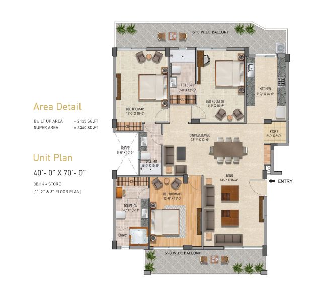 53889 203075 floor plan | Kohinoor Property Studio