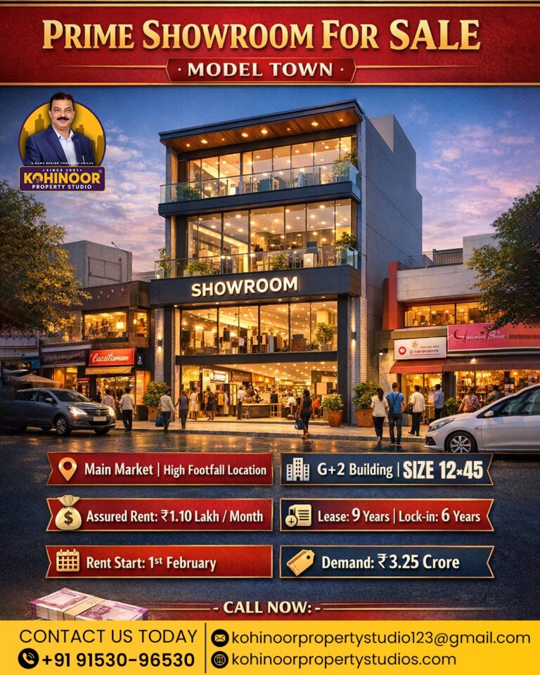 PRIME SHOWROOM FOR SALE – MODEL TOWN