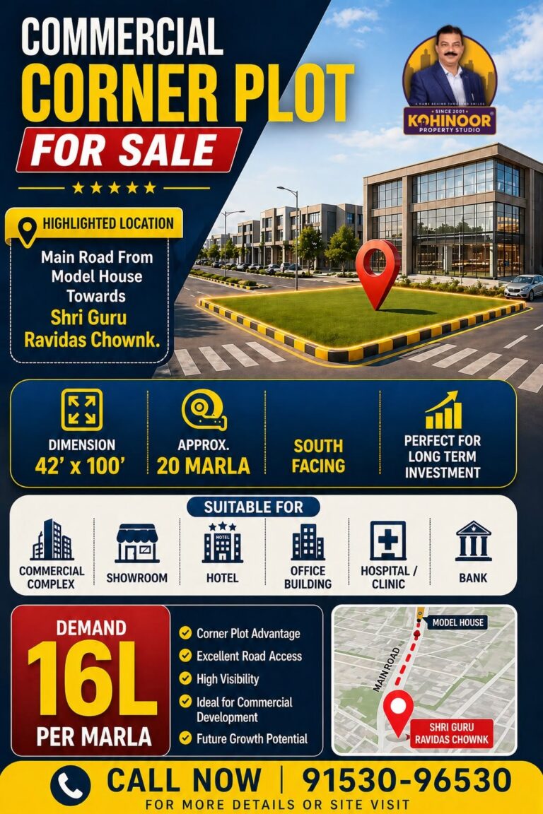 COMMERCIAL PLOT FOR SALE